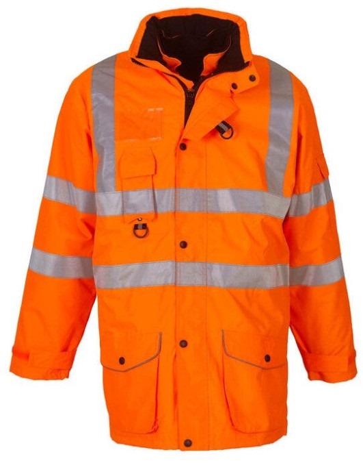 Hi Vis Multi-Function 7-In-1 Jacket